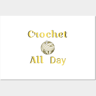 Crochet All Day Posters and Art